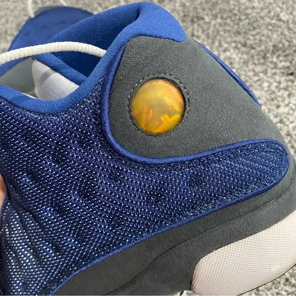 Men’s Jordan 13 XIII Sneakers Shoes 2004 Blue White Size 12 - Style 310004-441 - Picture 12 of 13